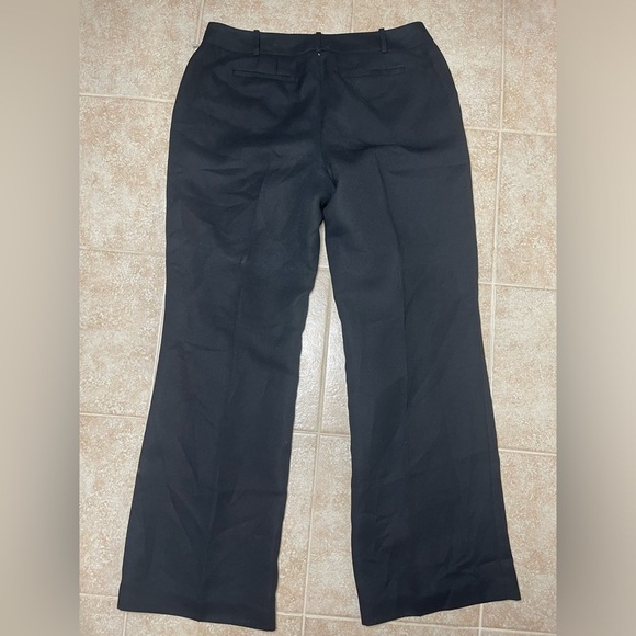 Ann Taylor Black Wide Leg Curvy Pants Size 12 - Picture 2 of 8